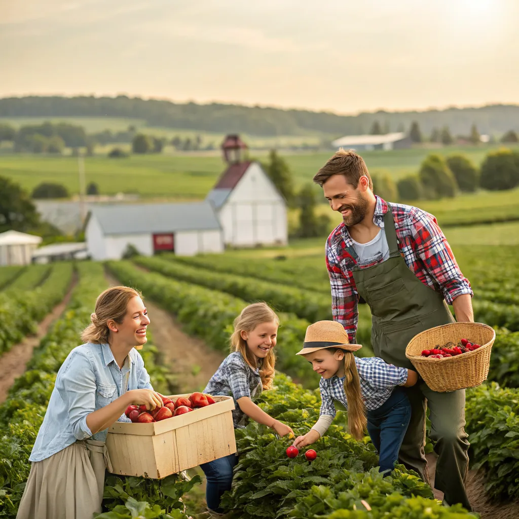 Family at CYRAVIONEX Farm